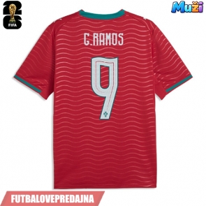Lacne Muži Futbalové dres Portugalsko Goncalo Ramos #9 MS 2026 Krátky Rukáv - Domáci